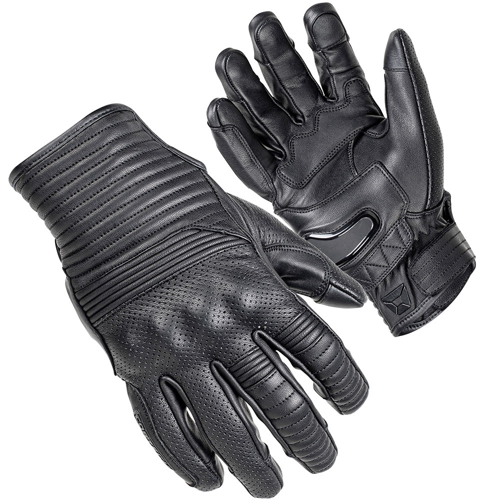 GLOVE GN LTH BK WCUFFS