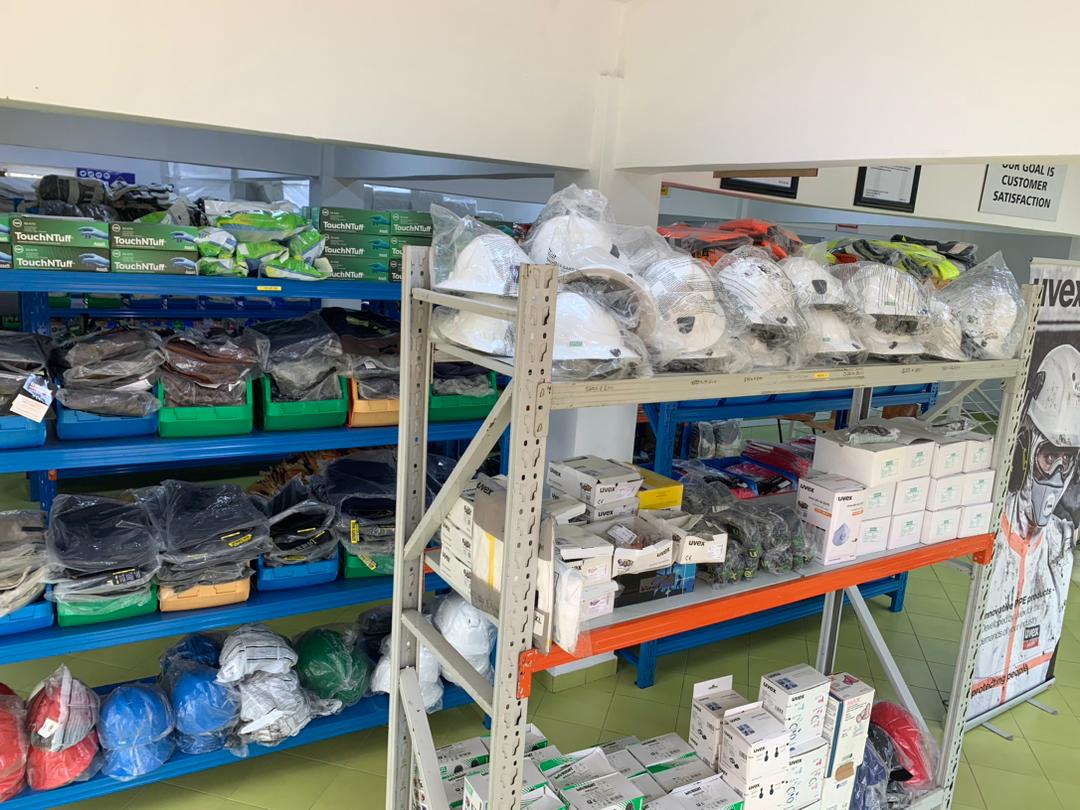 Equipment storage on a vessel